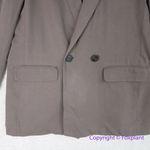 Madewell New! Drapeweave Caldwell Double Breasted Blaze in taupe, size S Photo 2