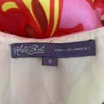 Hale Bob Silk Floral Boho Shift Dress S – Coral Pink Yellow Resort Photo 12