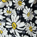 Norma Kamali Womens Diana Black Daisy Halter Neck Dress Sz L Retro Pinup Casual Photo 2