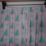 Brand New Coastal Mermaid Pajama Pants Holiday Christmas Trees Pink Bows size L Size L Photo 1