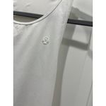 Lululemon  Side Pleats Tennis Tank Top in White Sz XL Photo 2