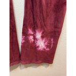 Victoria's Secret  ‎ Y2K Pink Velour Pants Fold Over Bootcut In Burgundy Size M Photo 6
