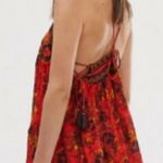Free People  Casablanca Slip Printed Metallic Mini Dress Size Small Photo 1