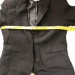 90s fitted Black Whimsygoth blazer long sleeve office siren core 100% wool Photo 3