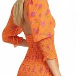 For Love & Lemons  peony smocked mini dress tangerine Photo 1