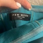 Few Moda ✨ Cocktail Strapless Bondage Ruffle Trim Blue Sz Small Dress✨ Photo 4