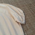 J.Crew  Puff-Sleeve Short Sleeve Sweatshirt Medium Cream Cotton Photo 2