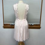 Paul & Joe Sister NWT Baby Rose Pink Eyelet Ruffle Backless Mini Dress Size 6 Photo 5