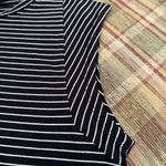 Frame  Denim Black and White Striped Tank Top Photo 4