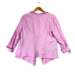 White House | Black Market  Jacket Drape-Front Roll-Sleeve Purple Medium Casual Photo 2