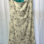 Current Air Anthropologie  floral cream sheath‎ dress cold shoulder size medium Photo 0