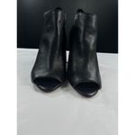 Marc Fisher  Black Leather Peep Toe Ankle Boots SKU 7520 Size 9M Photo 3