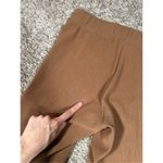 J. McLaughlin  Pull On Tan Brown Ribbed Knit Skinny Pants Elastic Cuffs Cotton M Photo 8