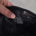 Vintage Loffs Black Leather High Waisted 80s Pencil Skirt size 10M Glam Punk Photo 4