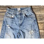 BDG  Urban Outfitters‎ High-Rise Baggy Ripped Distressed Jeans Crop Raw Hem SZ 26 Photo 3