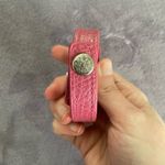 Jessica Simpson Y2K Pink Studded Bow Leather Bracelet Photo 2