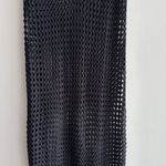 Black Crochet Beach Coverup, Maxi Dress, Size Medium/Large Photo 1