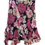 Karen Kane Vintage Jellyfish Style  Lifestyle Floral Midi Skirt Size 6 Black Pink Photo 0