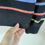 St John Evening By Marie Gray Black Knit Stripe Sequin Pullover Vtg USA Sz P Photo 6