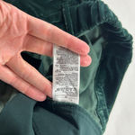 Old Navy Dark Bottle Green Stretch Velvet Taylor Wide Leg Trouser M Photo 4