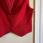Vintage Red Vest for Women Size M Photo 2