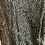 Womens Boho Hippie Crochet Open Front Kimono Cardigan Size L Beach Festival Green Size L Photo 8