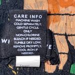 Who What Wear Black Orange Peach Gold Yellow Floral Elastic Waist Skirt Size XS Photo 5