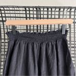 Reformation calabria black linen elastic waist pants Photo 1