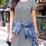 Joie  Courtina Striped Cotton T Shirt Dress Size S Photo 2