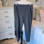 Checked Pull on Pants Comfy Trousers Business Womens Petite M Black Burgundy Size undefined Photo 9