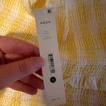 AQUA Gingham Smocked Mini Dress Photo 3