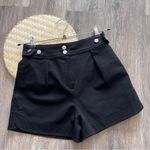 Derek Lam 10 Crosby  mika stretch cotton shorts black womens‎ size 2 Photo 2