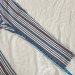 Free People  Striped Linen Cotton Blend Cropped Pant Size 0 Photo 12