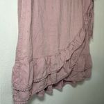 Sim & Sam XS‎ Light Pink Dusty Rose Mini Ruffle Wrap Skirt Tiered Photo 3