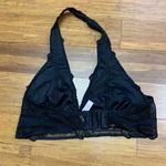 PINK - Victoria's Secret  Bralette womens Medium‎ A-C Black Lace Halter Wireless Photo 1