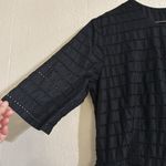 Gap  black eyelet mini short sleeve dress Eyelet Lined with pockets Photo 2