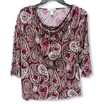 Dress Barn  Petite Paisley Top Photo 0