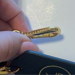 Boulevard Keychain wristlet, black and gold tone carabin closure Photo 2