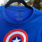 Marvel Captain America logo Blue Tee Tshirt L Photo 1