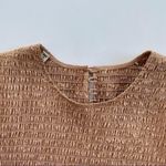 ALC Frank A.L.C. Women’s Kora Smocked Puff Sleeve Mini Dress Desert Beige Photo 11