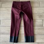 Banana Republic  Wool Leather Burgundy Pants Size: 8 Photo 5