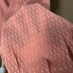 CeCe Chiffon Sleeve Sweater In Antique Rose Small Photo 4