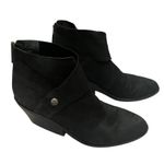 Eileen Fisher Tag Wrap-Snap Leather Booties Black, Sz 9 Photo 4
