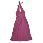 NEW Pact Organic Cotton Women's Fit & Flare Halter Midi Dress Purple XS NWT Photo 5