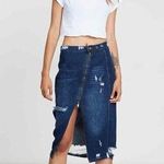 One Teaspoon Society Pencil Denim Skirt Size 27 Photo 0