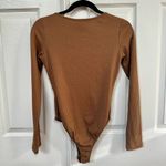 Princess Polly  brown button long sleeved bodysuit Photo 4