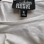 Feeling Festive Love Rainbow Pride Shirt Women's Size XL White Photo 1