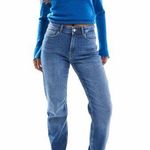Only Blue Straight Leg Jeans Photo 0