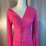 Boston Proper  Crochet Surplice A-Line Dress sizeS.                       ordrA3 Photo 4