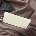 Helmut Lang NWT$425  Faux-leather Twist Short Sleeve Mini Dress Photo 5